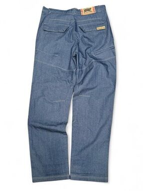 Y2K Parasuco Flap Indigo Moto Slim Bootcut Jeans